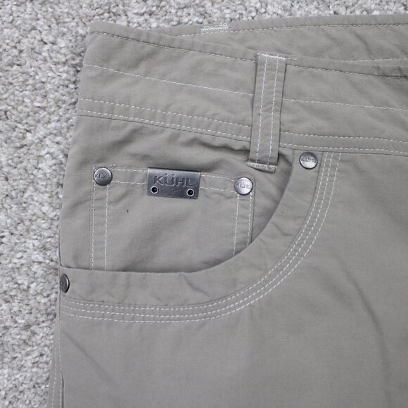 KUHL Liberator Convertible Pants Mens 36x32 Beige Zip Off Stealth Hiking Cargo - Picture 10 of 14